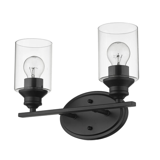 Acclaim Lighting-Gemma 2-Light Matte Black Vanity-IN41451BK