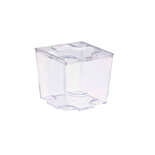 Packnwood 209MBKARA90 2 oz Clear Cubic Mini Dish - 1.96 x 1.96 x 1.77 in.