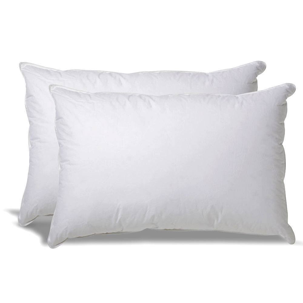 eLuxury Medium 2-Pack Density Pillow, White, King