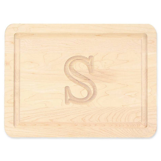 Bigwood Boards 200-S Cutting Board, Monogrammed Cutting Board, Small Rectangular cheese Board, Maple Wood Serving Tray,S