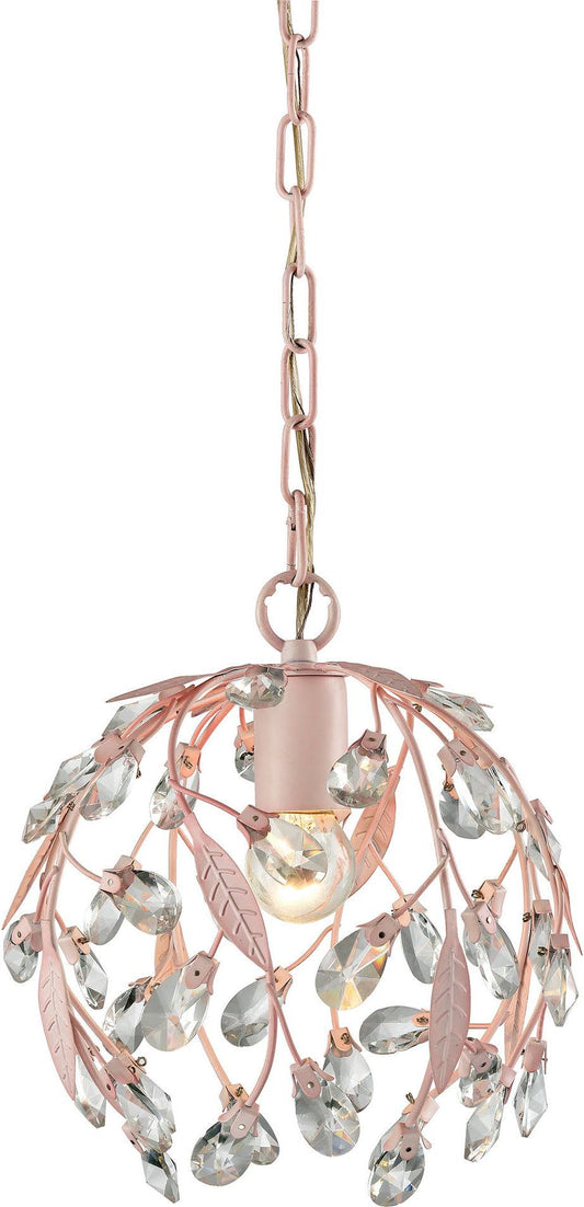 Elk Lighting Circeo 1 Light Pendant in Light Pink