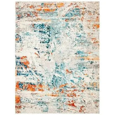 Gutierez Abstract Cream/Orange/Blue Rug Bungalow Rose Rug Size: Rectangle 12 x 15