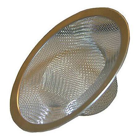 Stainless Steel Mesh,Cup Shaped Strainer, Fits Kitchen Sink Drain,Carded 03-1382