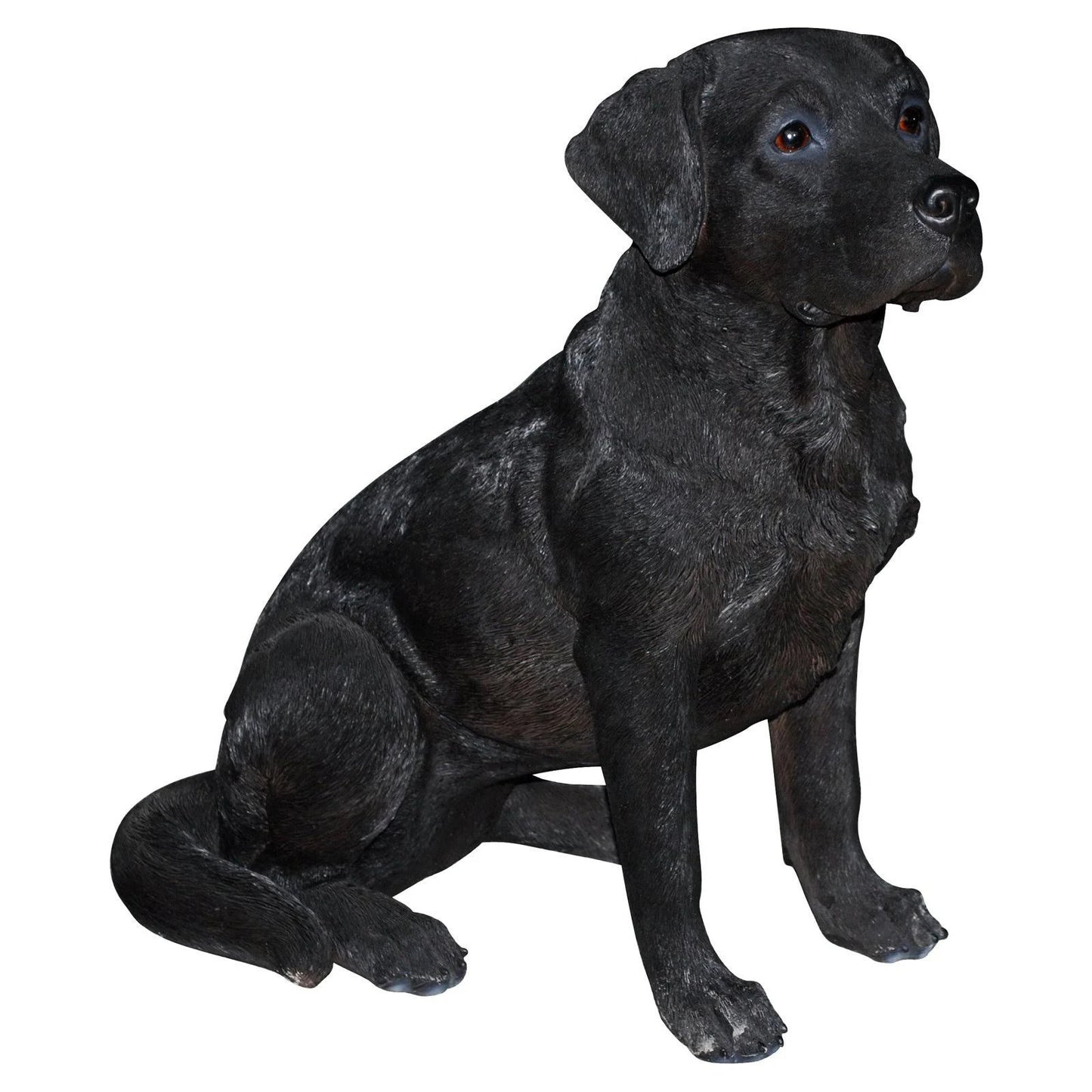 Border Concepts Polyresin Black Labrador Statue - 83345