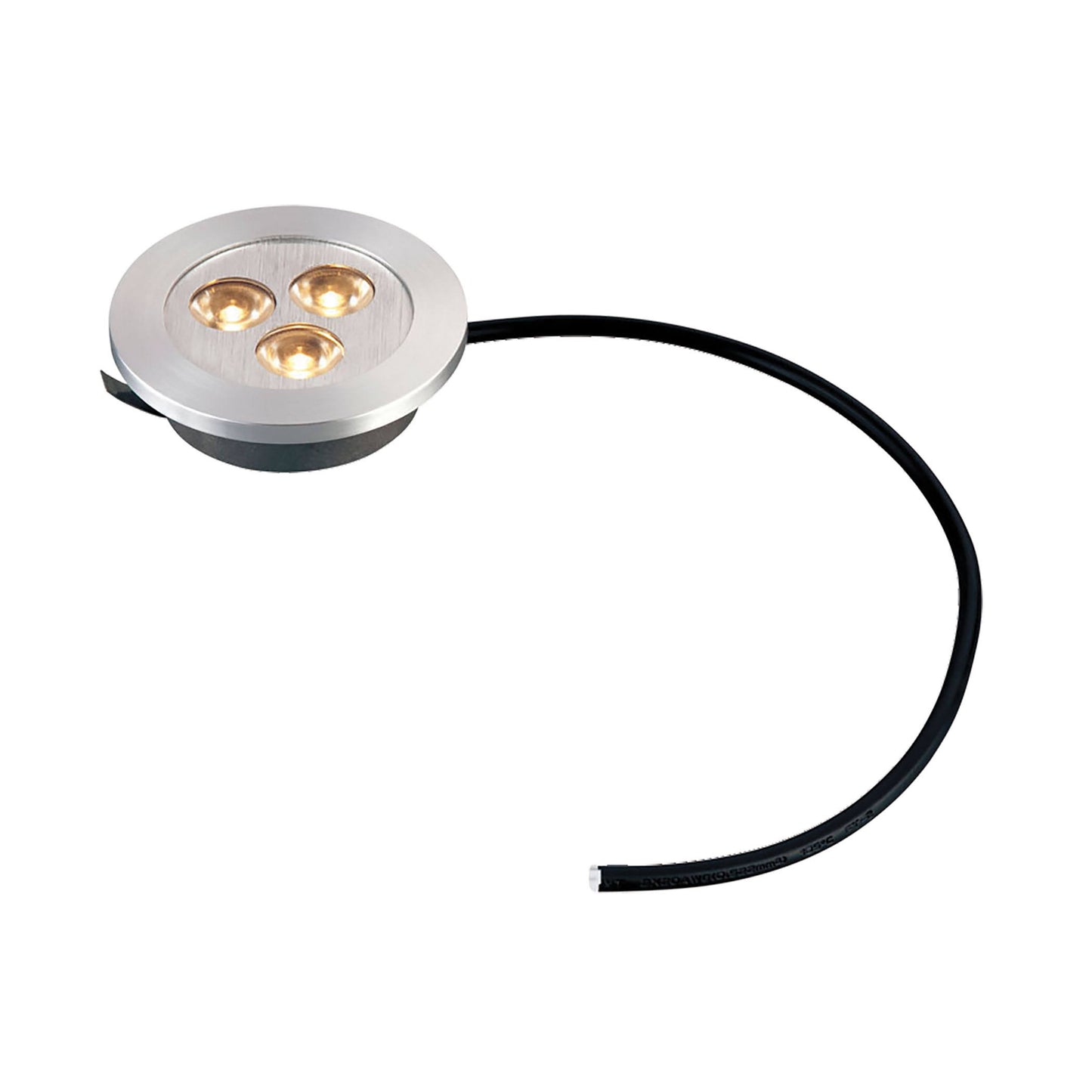 WLE023C32K-0-98 Alico Maggie Puk Recessed LED Puk Light Brushed Aluminum