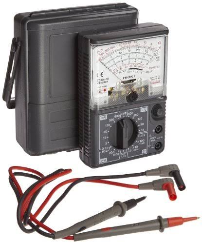 Hioki 3030-10 HiTester Manual-Ranging, Average-Sensing Analog Multimeter, 600V,