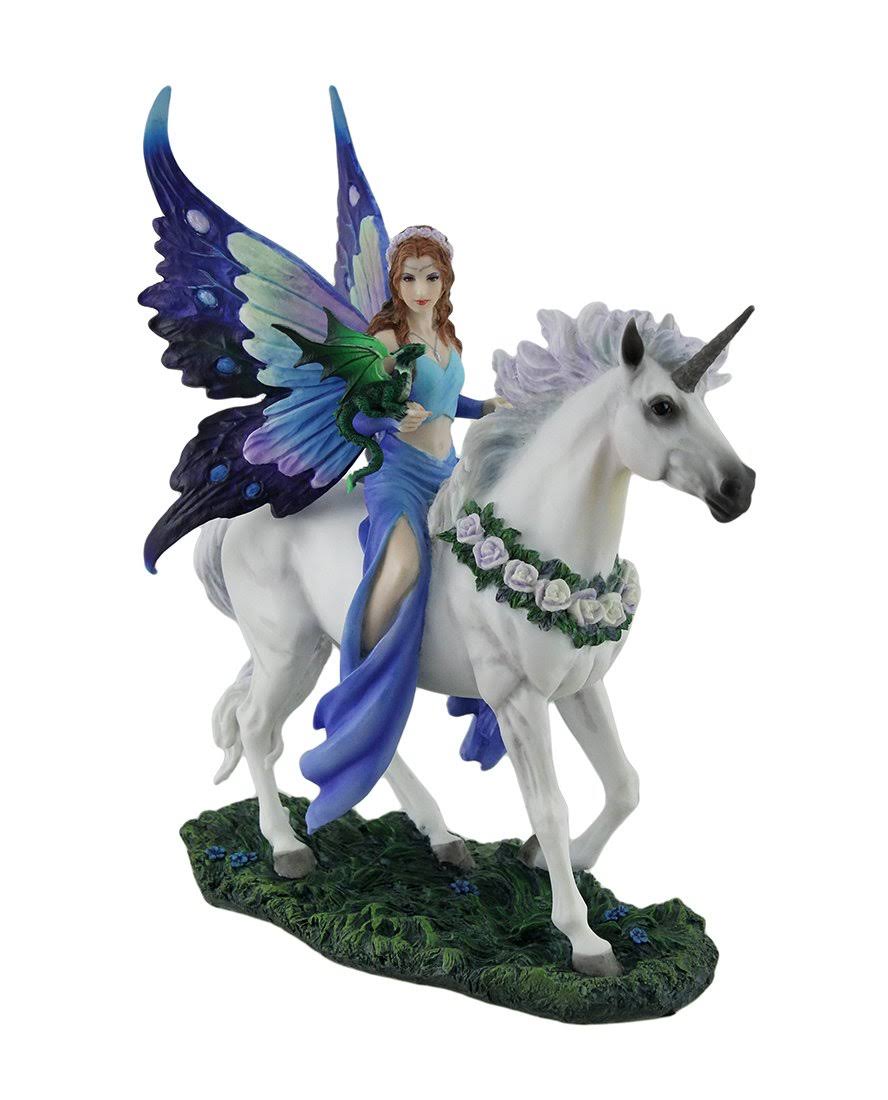 Veronese Design Anne Stokes Realm of Enchantment Blue Fairy Statue