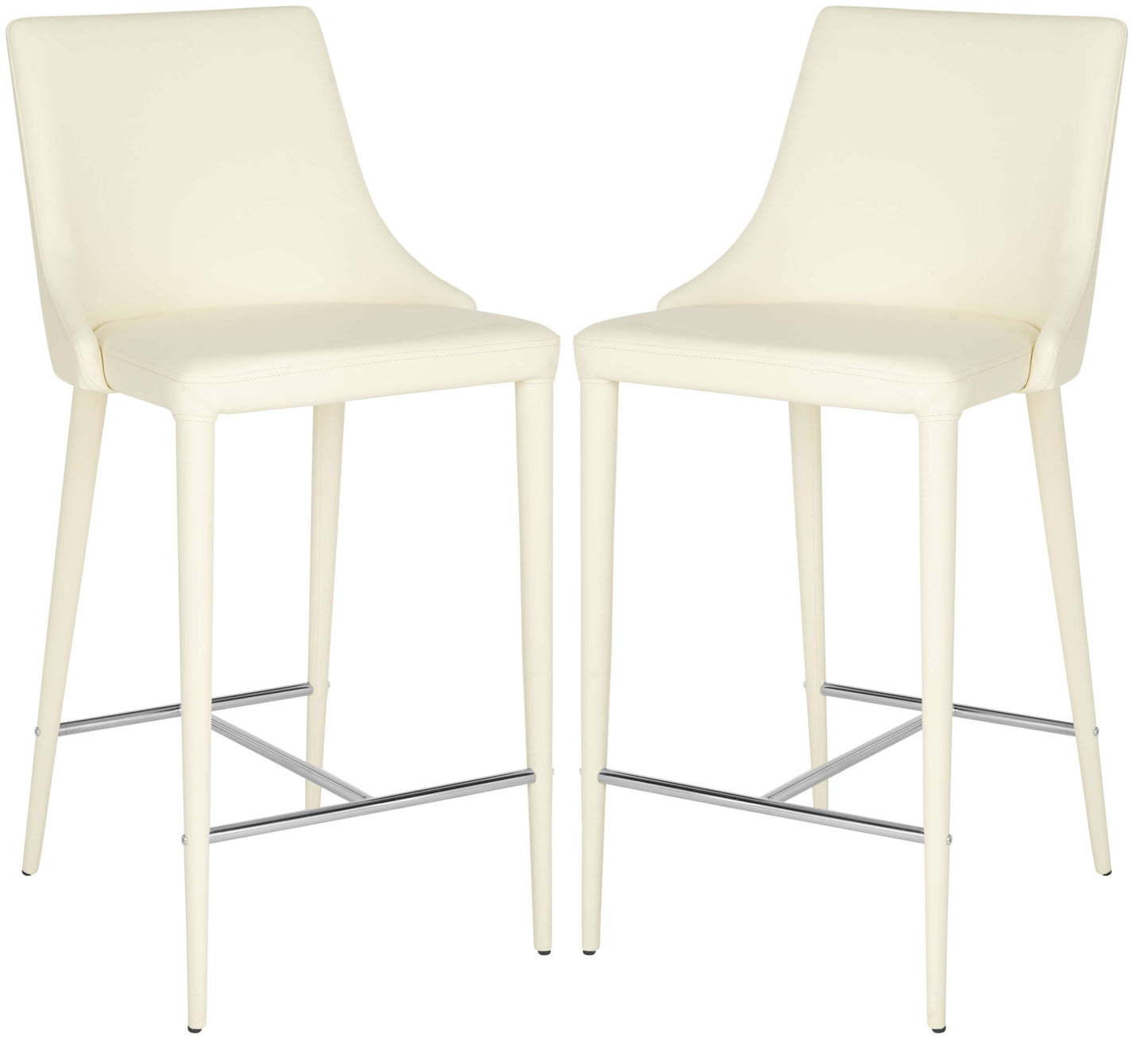 Safavieh Summerset Counter Stool Set of 2-Buttercream