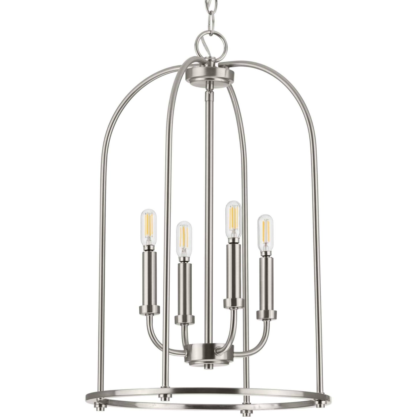 Progress Lighting P500302-009 Leyden - 4 Light Foyer Brushed Nickel