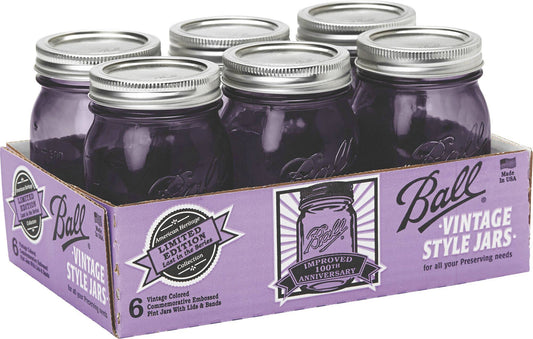 Ball Heritage Collection Mason Jar Purple Pint