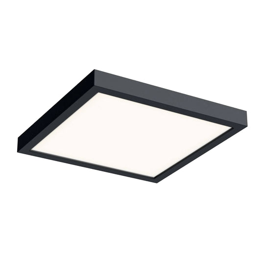 DALS Lighting Cfledsq10-bk Square LED Flush Mount