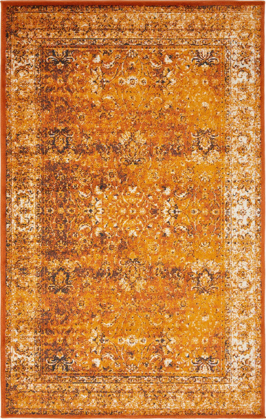 Unique Loom Imperial Bosphorus Area Rug - 5 x 8 - Terracotta/Ivory