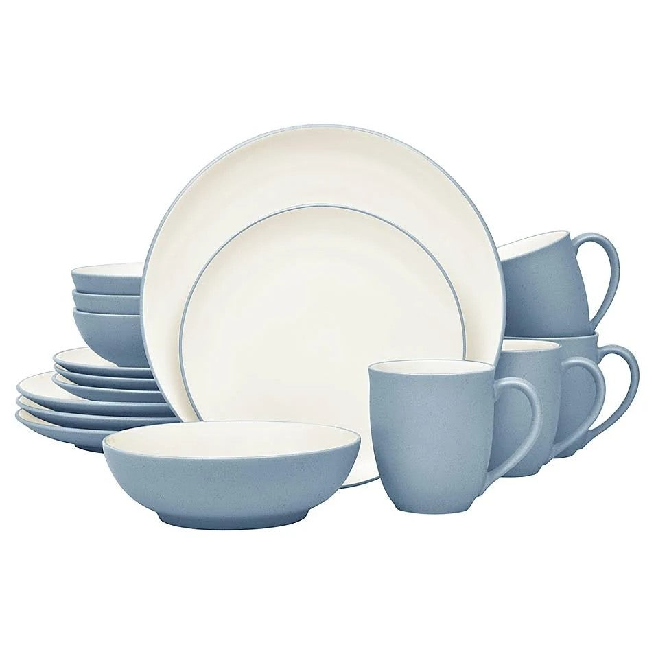 Noritake 16-Piece Colorwave Coupe Stoneware Dinnerware Set - Ice