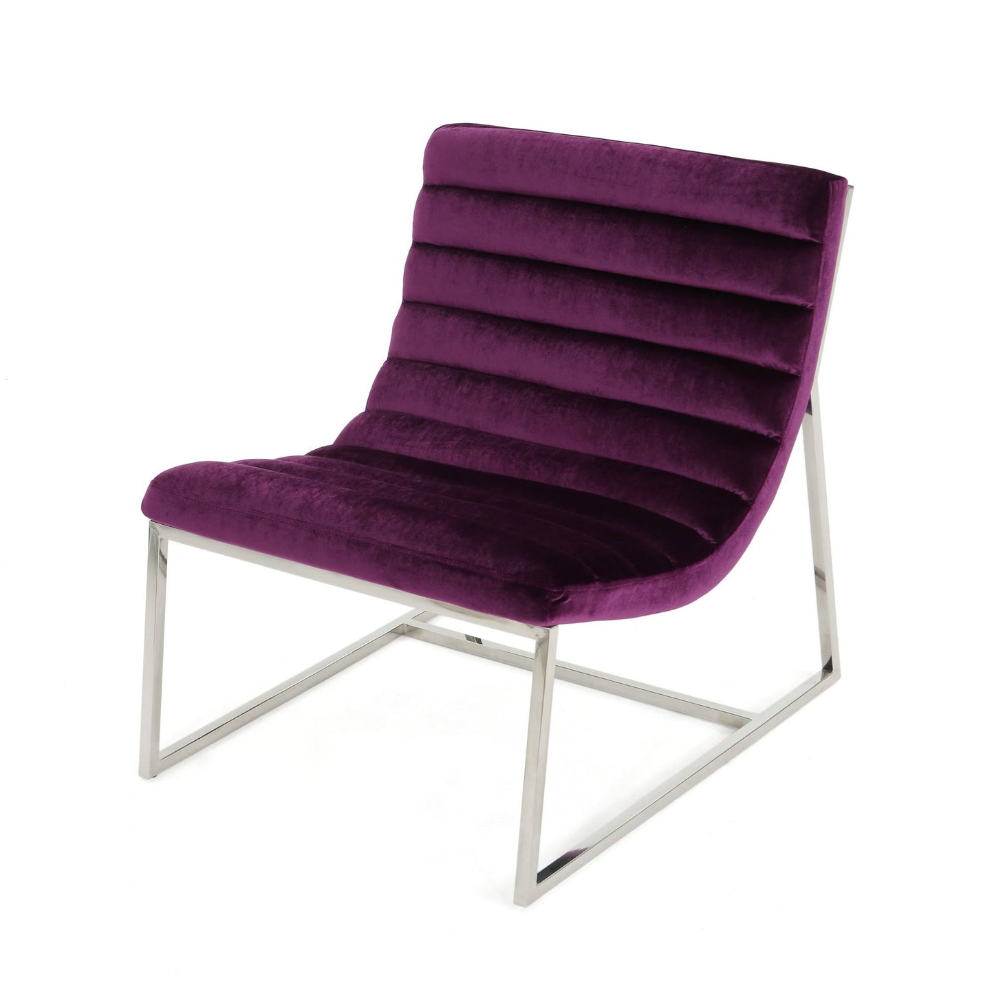 Christopher Knight Home Raoul Parisian Modern Velvet Sofa Chair by, Size Purple