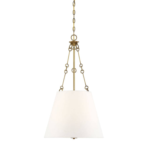 Savoy House 7-2201-4-322 Austin 4 Light Warm Brass Pendant