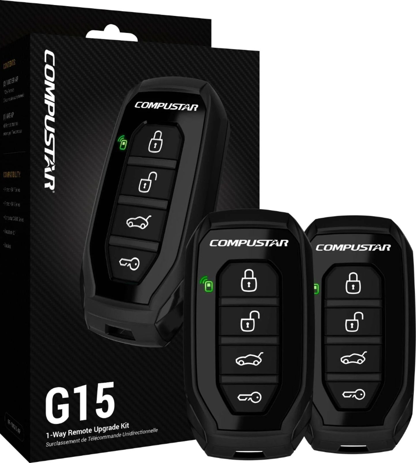 Compustar - Remote for Select Vehicle Security Systems - Black