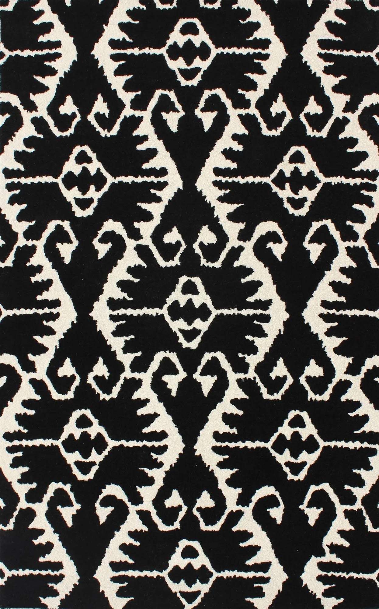 Safavieh Wyndham Black Ivory Area Rug; 4 x 6