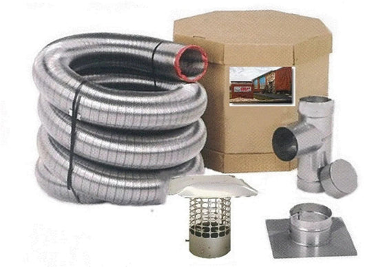 Flex-All Single Ply Stainless Steel Chimney Liner Kit - 5