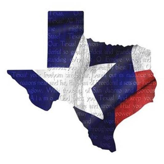 Next Innovations 101410034-FLAGSONG Texas Flag Song Metal Wall Decor