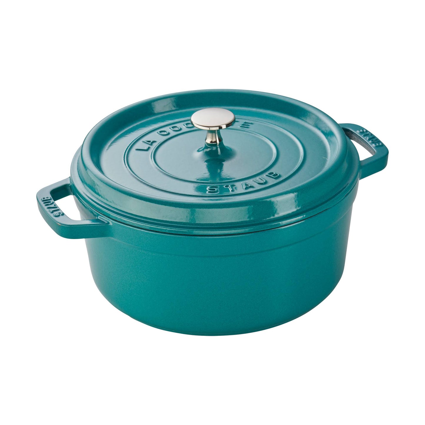 Staub 4 Quart Round Cocotte - Turquoise