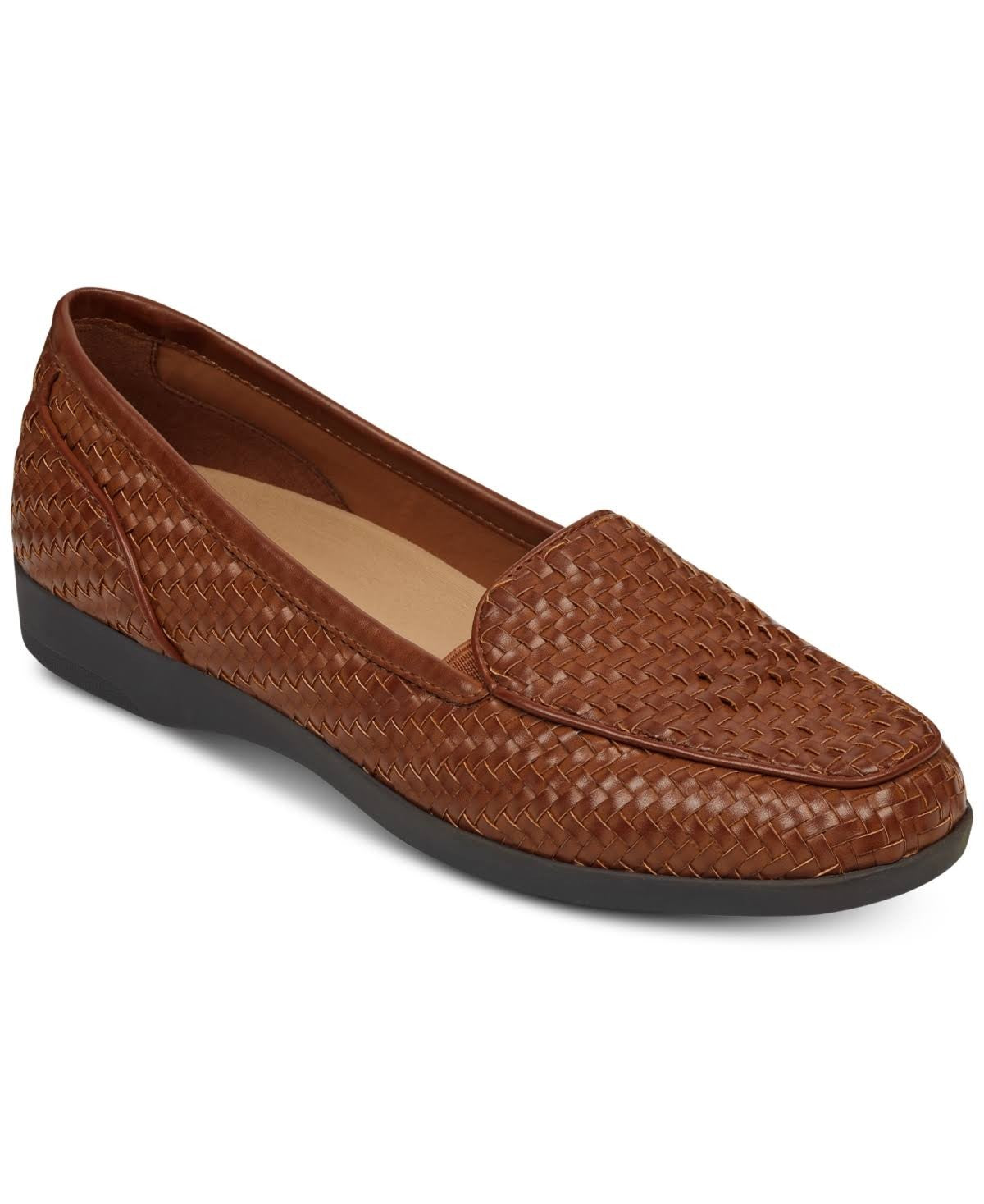 Easy Spirit Womens Devitt Loafers, Medium Brown / 7.5