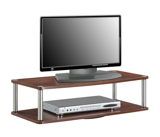 Convenience Concepts Designs2Go Two Tier Swivel TV-Monitor Stand, Cherry, XL