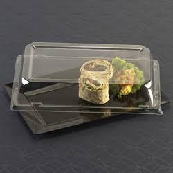 Rectangle Lunch Plate Dome Lid - Clear GB1538335