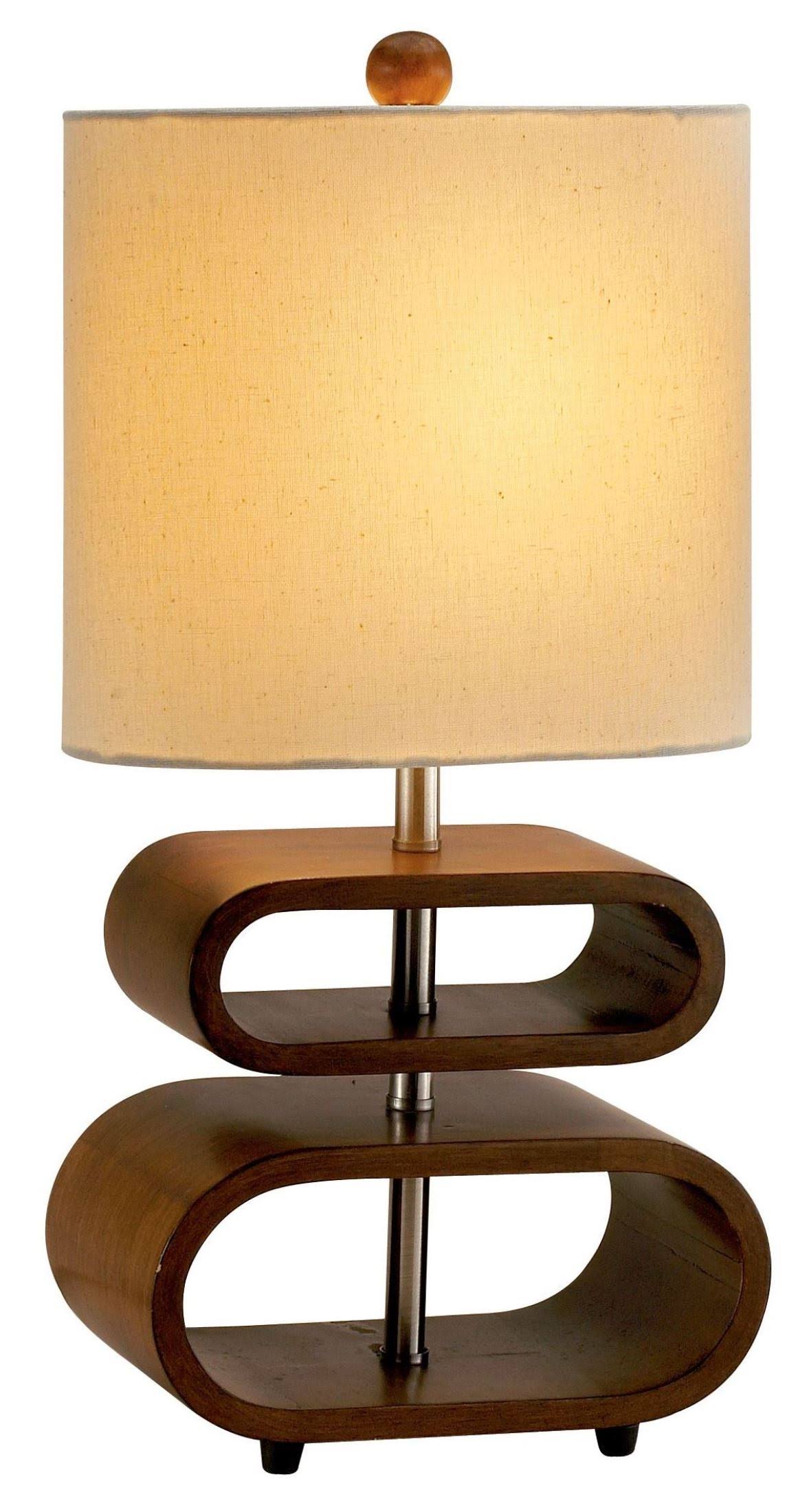 Adesso Rhythm Table Lamp - Walnut