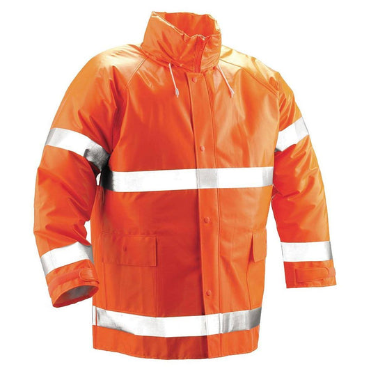 Tingley J53129 Flame Resistant Rain Jacket,Orange,4XL