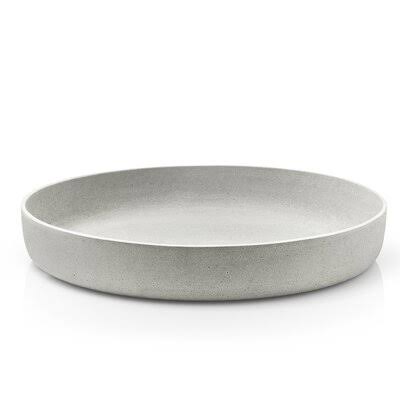 Blomus Stoneware Contemporary Decorative Plate in Gray