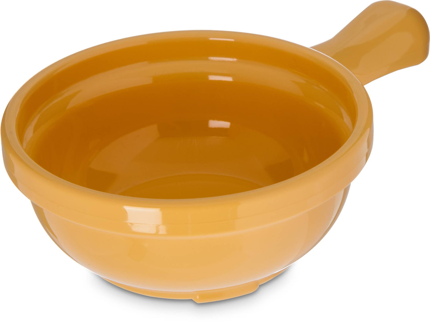 Carlisle 8 oz. Honey Yellow Plastic Handled Soup Bowl (24-Pack)