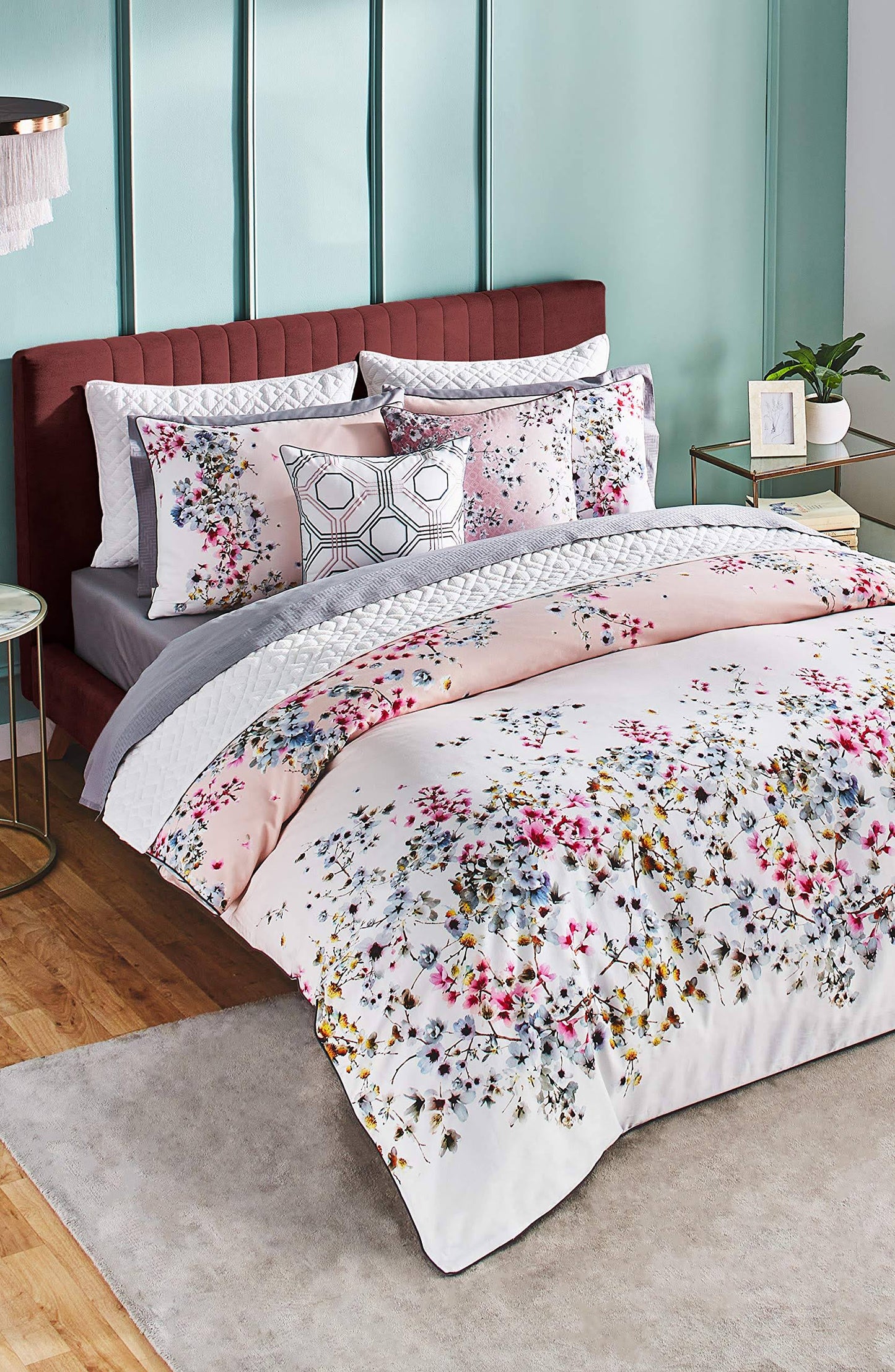 Ted Baker London Jasmine Pink Duvet Mini Set - Full/Queen