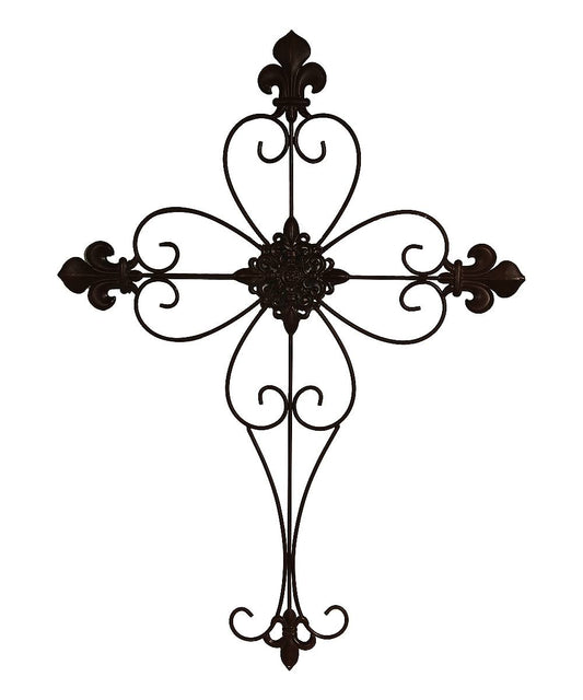 Cheungs FP-2728 Metal Cross Wall Decor, Bronze