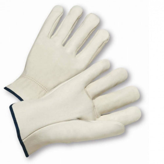 West Chester 990I/L Large Select Grain Cowhide Leather Driver Straight Thumb Gloves Dozen