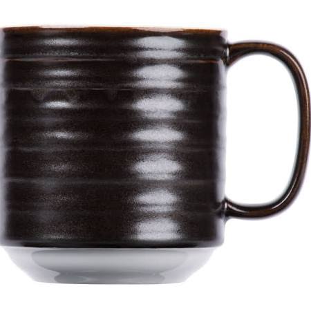 Tuxton GZLP150 12 oz. Mug-Lava Porcelain White