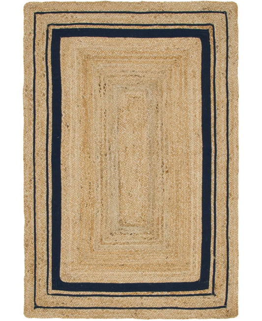 Unique Loom Gujarat Braided Jute Rug Natural | 6 x 4