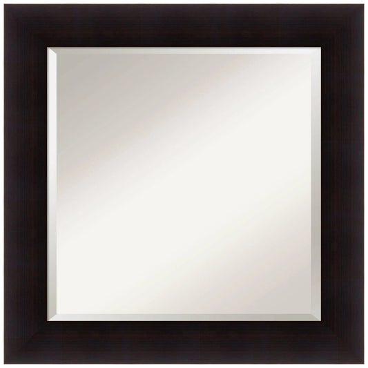 Amanti Art Portico Espresso Wall Mirror, Square, Brown