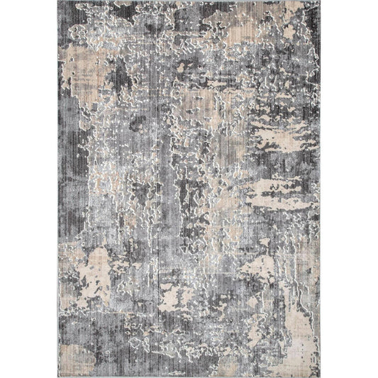 nuLOOM Levitan Silver 2 ft. x 8 ft. Abstract Runner Rug