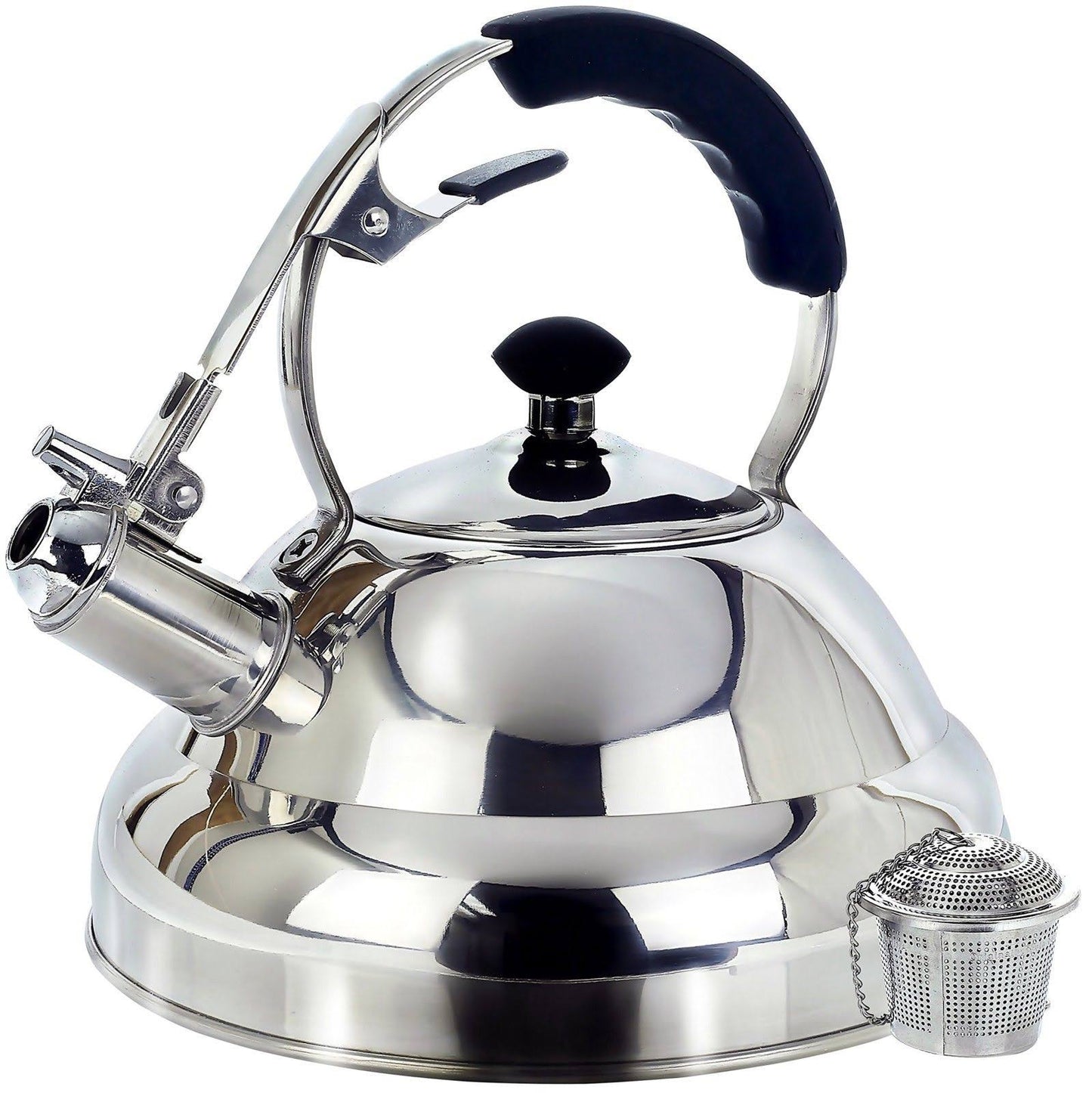 Tea Kettle-Surgical Whistling Teapot with Capsule Bottom-2.75 Quart