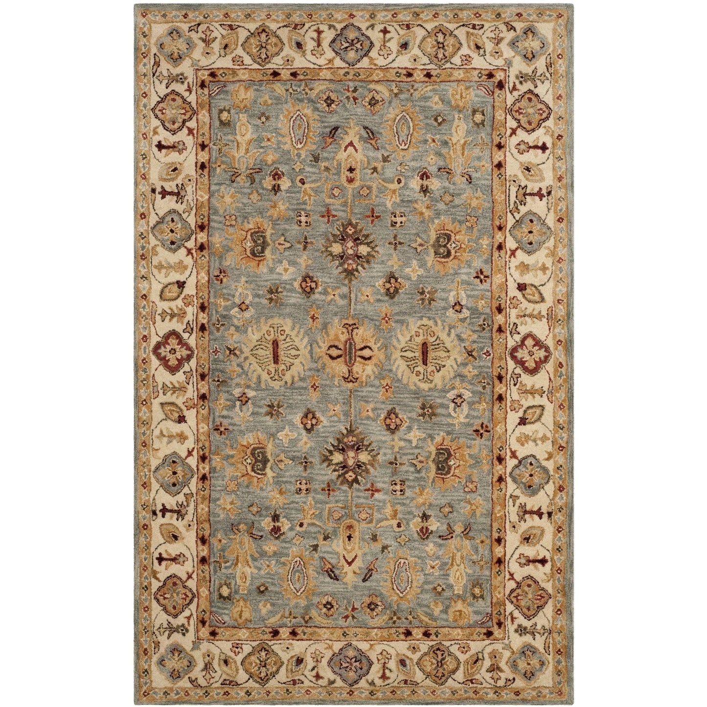 Safavieh Antiquity Blue/Ivory 5 ft. x 8 ft. Area Rug