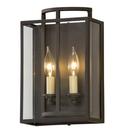 Troy Lighting - B5342 Maddox Textured Bronze 2 Light Wall Sconce