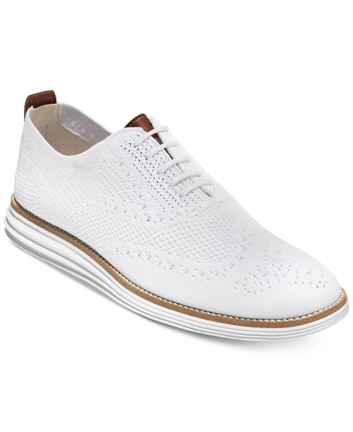 Cole Haan Original Grand Stitchlite Wingtip Oxford - Mens - White