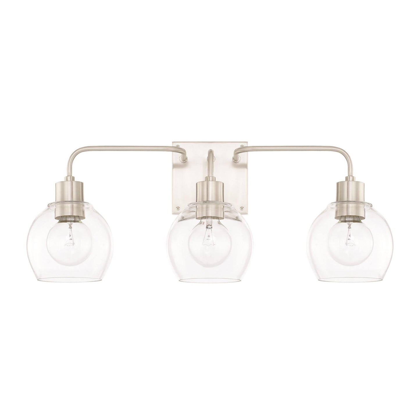 Capital Lighting 120031BN-426 - HomePlace Tanner 3 Light Vanity, Brushed Nickel