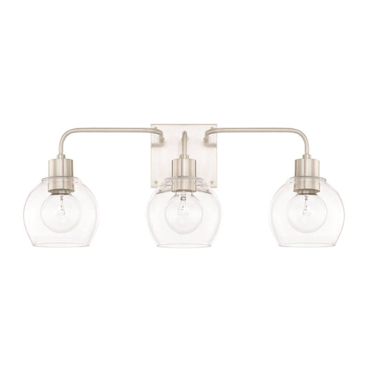 Capital Lighting 120031BN-426 - HomePlace Tanner 3 Light Vanity, Brushed Nickel