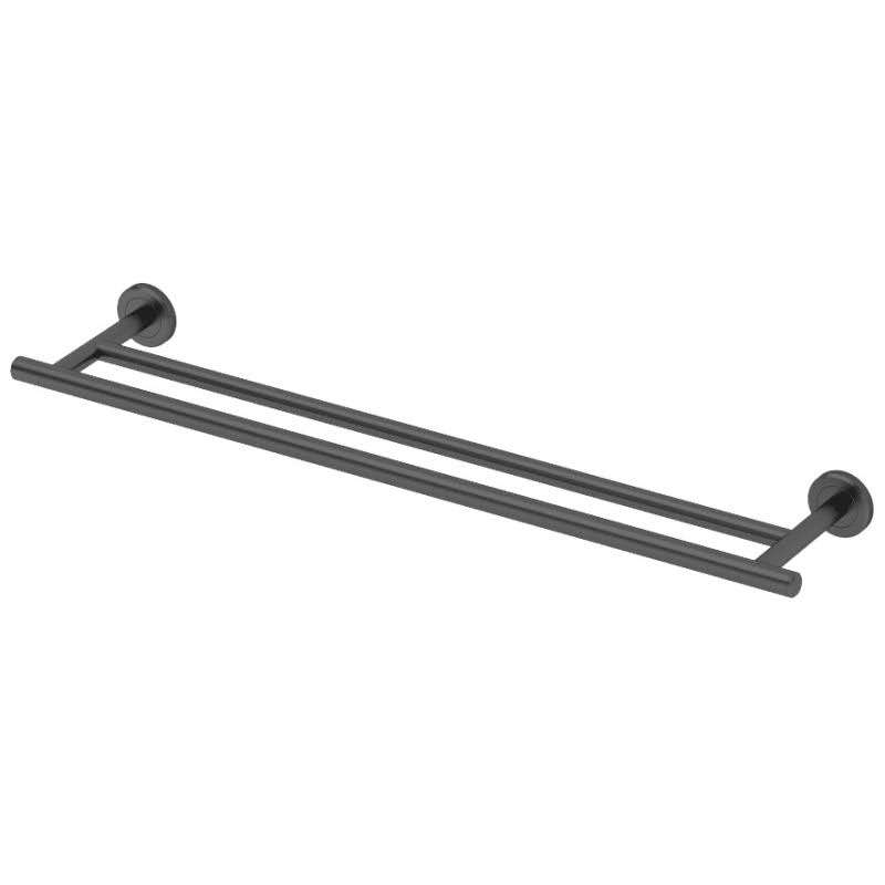 Gatco 4244MX Latitude II 24 Double Towel Bar, Matte Black