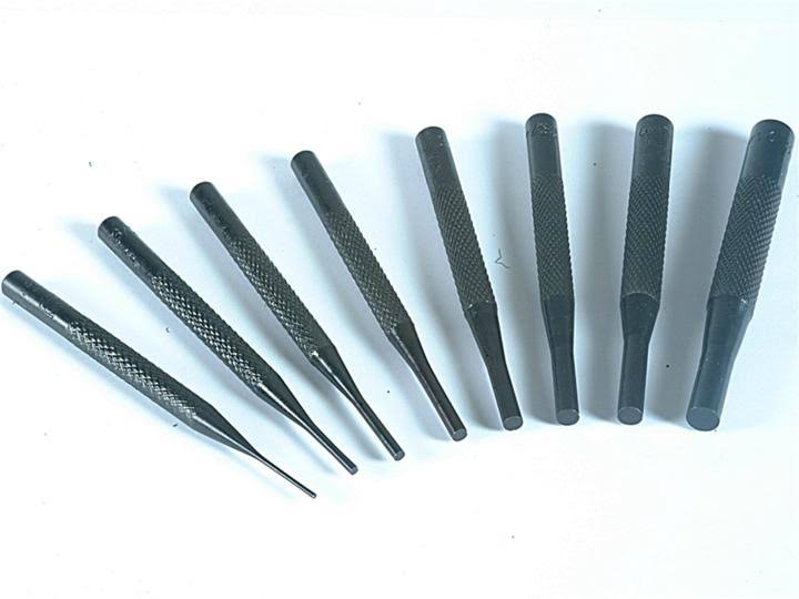 Faithfull FAIPPSET8RH Round Head Parallel Pin Punch Set of 8