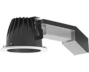 RAB Remodeler 4 inch Round 12W Dimmable 80 Degree 2700K 90 CRI Black Cone White Ring (RDLED4R12D-80YYHC-B-W)