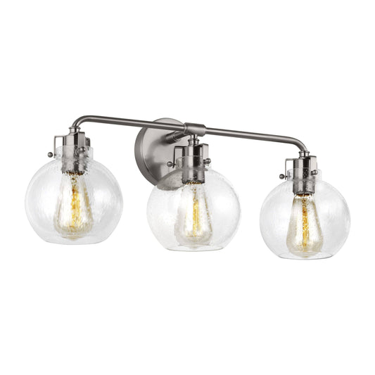 Feiss VS24403SN Clara Satin Nickel 3 Light Vanity