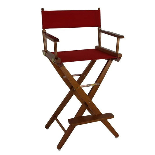 Casual Home Premium Director Chair, Mission Oak/Red