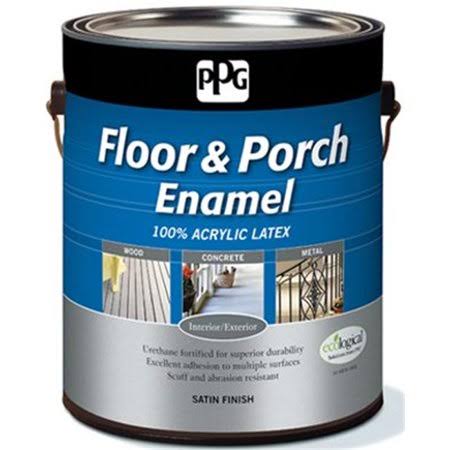 Pittsburgh Paints 3-540XI-01 1 Gal Satin Porch Floor Latex Paint White Ultra Deep Base